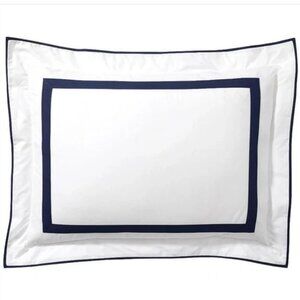 NEW Pottery Barn MORGAN King PILLOW SHAM 20 X 36 Black white